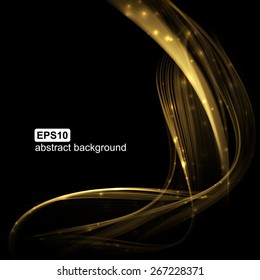 Abstract futuristic wavy background. Vector illustration.