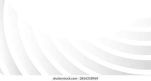 Abstract Futuristic White Architecture Background. Design as Geometric Urban Texture Wallpaper. Futuristic interior concept abstract