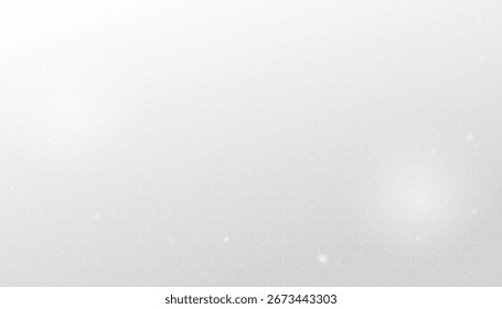 Abstract futuristic white background with geometric shapes and flow lights. Vector illustration
