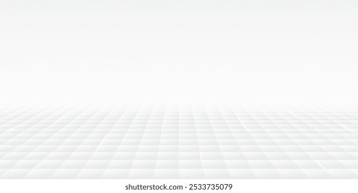 Abstract futuristic white soft line and shiny light background with copy space. Vector illustration