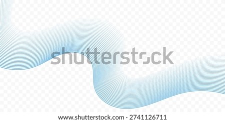 Abstract Futuristic White Wave Line Background