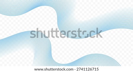 Abstract Futuristic White Wave Line Background