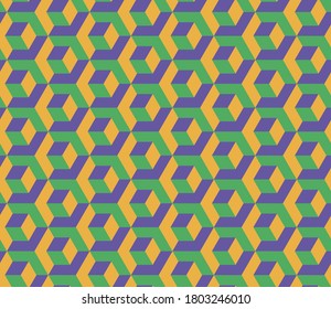 Abstract Futuristic Wrapping Background. Vector Regular 3d Texture. Modern Graphic Design.Optical illusion