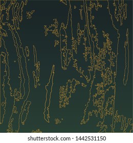 Abstract futuristic yellow pattern on green background 