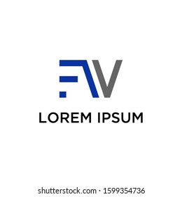 ABSTRACT FW LOGO DESIGN VECTOR FOR YOUR BUSINESS