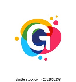 Resumen g Diseños iniciales del logotipo, Colorful g diseño inicial del logotipo vector.