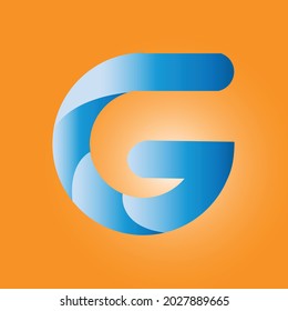 Abstraktes G-Logo-Design