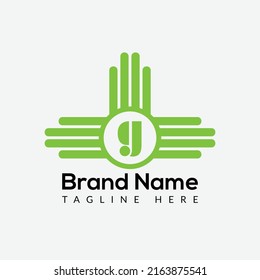 Abstract G letter modern initial logo design