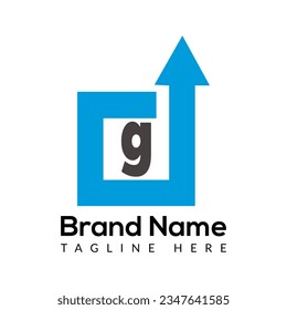 Abstract G letter modern initial lettermarks logo design	