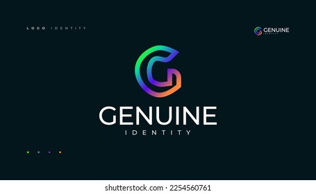 Resumen Letra G Concepto de diseño de icono de logotipo moderno con degradado
