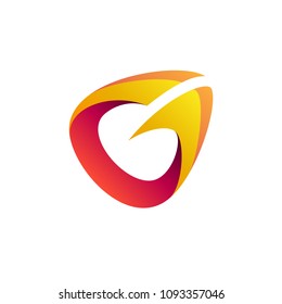abstract g logo, letter g logo