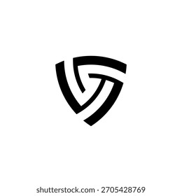 Abstract G monogram encapsulated in a modern shield. Conveys reliability and strength. Great for corporate services or real estate.