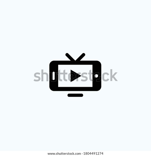 abstract gadget logo.\
television icon
