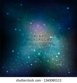 Abstract galaxy background design vector 
