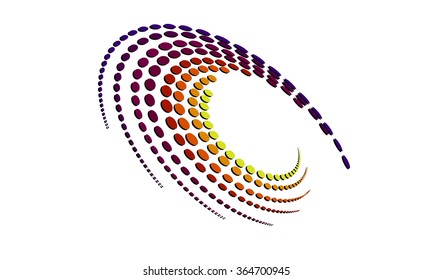 Abstract galaxy are in color