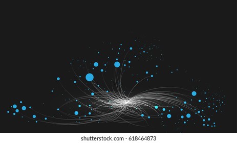 Abstract Galaxy , Data Cluster - Vector Illustration