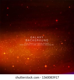 Abstract galaxy decorative background design