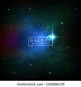 Abstract galaxy decorative vector background design