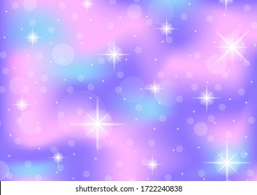 Cute Galaxy Unicorn Background