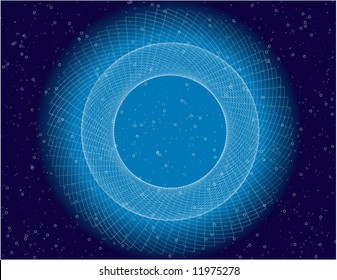 abstraktes Galaxienloch