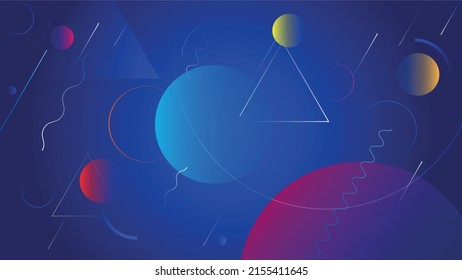 Abstrakte Galaxie, moderner Hintergrund mit geometrischen Formen