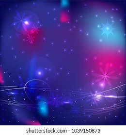 abstract galaxy and universe background, vector illustration