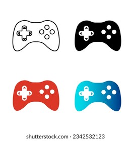 Resumen de la Ilustración de Silhouette Controlador de Juegos, puede ser utilizada para diseños de negocios, presentaciones o cualquier diseño adecuado.