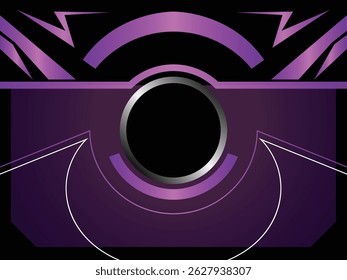 Abstract game screen purple lines vector background