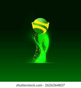 Abstract game trophy background, award club banner, soccer cup, 2026 world design trends, vector illustration