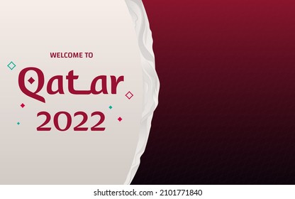 Abstract Game Trophy, Football Award Banner, World Soccer Cup, Qatar 2022 Trends, Vector Illustration