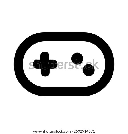 abstract gamepad Shape line icon 