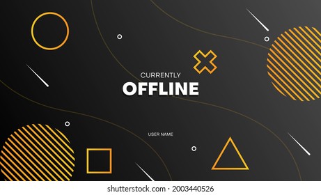 abstract gaming background for streaming offline mode with geometric shape