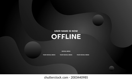 abstract gaming background for streaming offline mode with black color