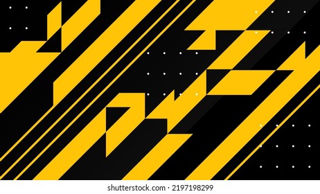 Abstract Gaming Background. Vector Illustration Of Geometric Elements. Technology Concept Vector Design Template For Element Game Banner, Esports Poster, Wallpaper, Web