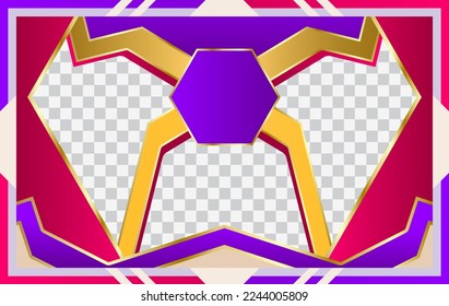 Abstract gaming banner design template, Vector illustration for business corporate promotion, game header social media.