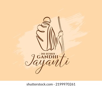 abstract gandhi jayanti template in modern style 