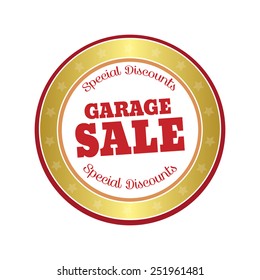 abstract garage sale object on a white background