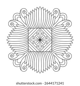 Abstract Garden Art of Endless Symmetry