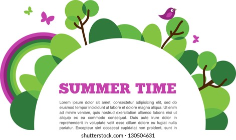 abstract garden with a place for your text