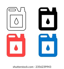 Abstract Gas Can Silhouette Illustration, can be used for business designs, presentation designs or any suitable designs.