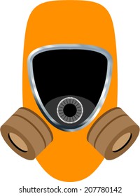 Abstract gas mask vector illustration