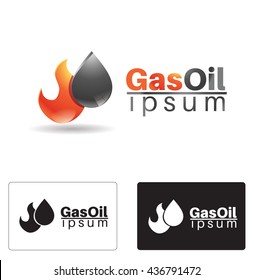Abstract gas,oil logo concept .