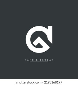 Abstract GD, DG, G, D Letters Logo Monogram Icon.