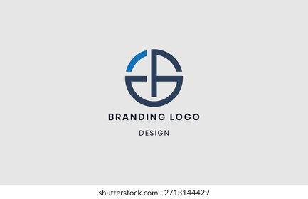 Abstract GE  logo template design
