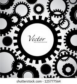 Abstract Gear Background EPS 8 vector no open shapes or paths.
