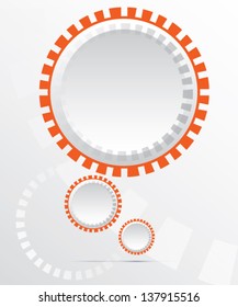 Abstract gear banner