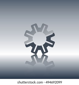 Abstract gear icon.Technology element.