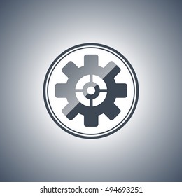 Abstract gear icon.Technology element.