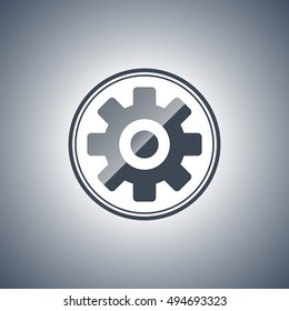 Abstract gear icon.Technology element.