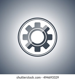 Abstract gear icon.Technology element.